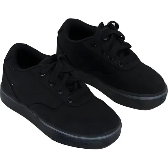 Heelys Launch Kids Roller Skate Shoe, Black Canvas, Size 13 Little Kid
