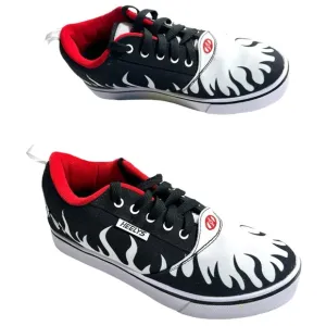 Heelys Pro 20 Prints Skate Shoes Mens Sz 8 Black White Lace Up Casual Sneakers