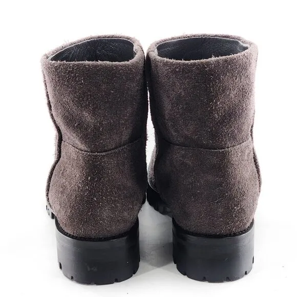 HELMUT NWOB LANG Gray Suede Ankle Boots