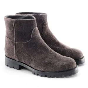 HELMUT NWOB LANG Gray Suede Ankle Boots