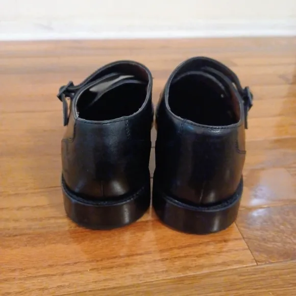 Herbie Frogg Black Leather Double Monk Men's Shoes Sz US 10.5/UK 10