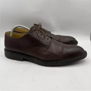 Heschung Brown Leather Stitched Lace-up Derby Shoes Mens Size 12.5