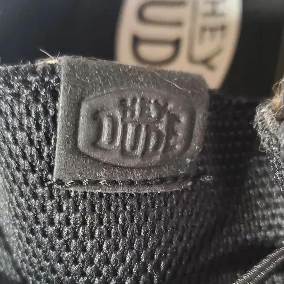 Hey Dude Mens Wally Funk Mono Black Shoes