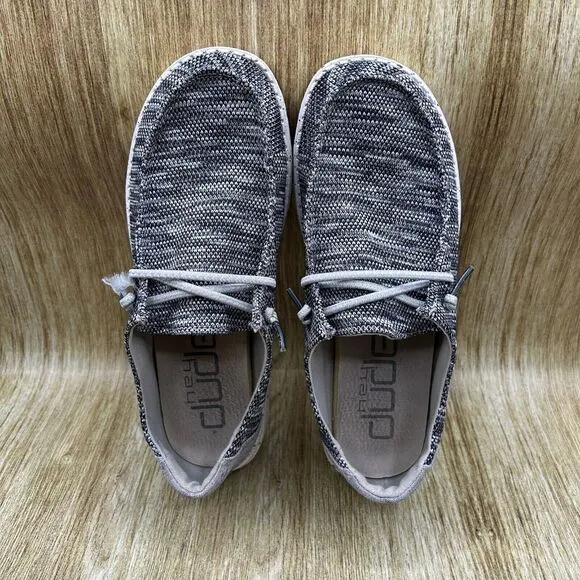 Hey Dude Shoes Wendy Sox Women’s Size 7 Dark Gray Shoes Slip On‎ Loafer