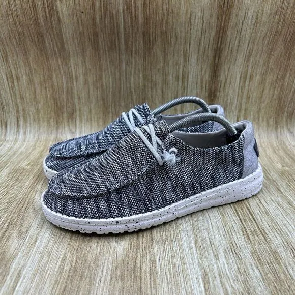 Hey Dude Shoes Wendy Sox Women’s Size 7 Dark Gray Shoes Slip On‎ Loafer