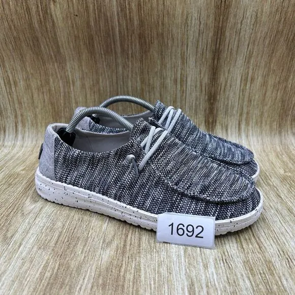 Hey Dude Shoes Wendy Sox Women’s Size 7 Dark Gray Shoes Slip On‎ Loafer