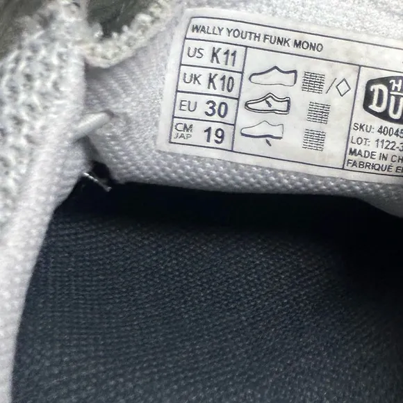 Hey Dude Wally Toddler Stretch White Casual Shoes Size 11