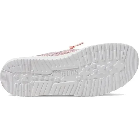 Hey Dude Wendy Halo 40068-9C9 Women's 6 Sunset Pink Slip-On Casual Shoes TF904