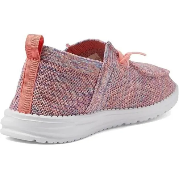 Hey Dude Wendy Halo 40068-9C9 Women's 6 Sunset Pink Slip-On Casual Shoes TF904