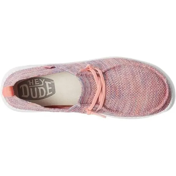 Hey Dude Wendy Halo 40068-9C9 Women's 6 Sunset Pink Slip-On Casual Shoes TF904