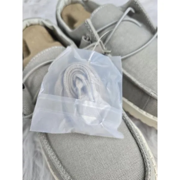 Hey Dude Women's Wendy Chambray Slip-Ons, Chambray Light Grey, US Size 7
