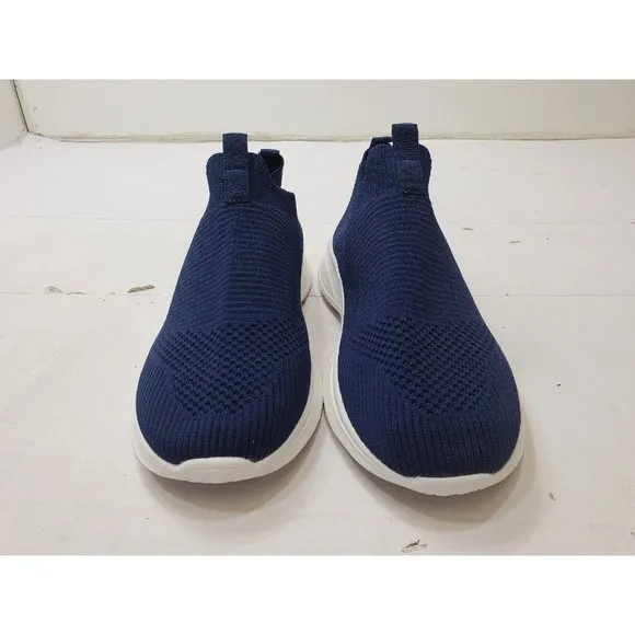 heyun Mens Shoes Sneakers Slip On Mesh Running Walking Navy Blue Size 10 / 44