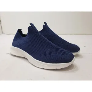 heyun Mens Shoes Sneakers Slip On Mesh Running Walking Navy Blue Size 10 / 44
