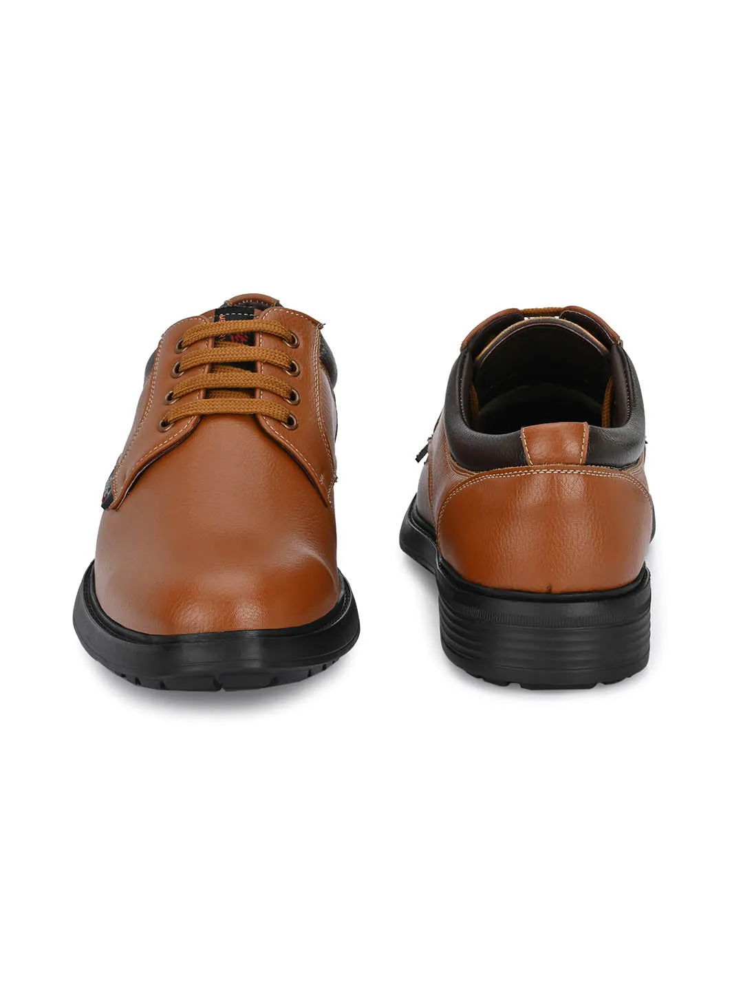 Hitz Men's Tan Synthetic Lace-up Casual Shoes
