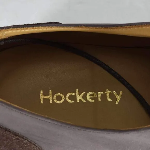 Hockerty Men's Brown US 11 EU 44 Suede Leather Lace Up Oxford Dress Shoes
