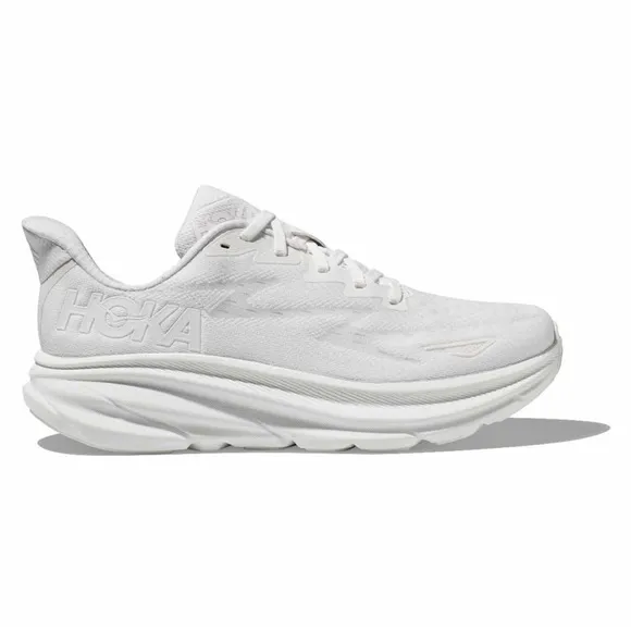 HOKA Clifton 9 Tennis Shoes Women's White Running Shoes White Hokas