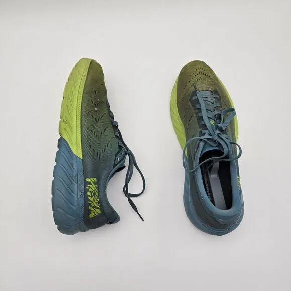 Hoka Mach 2 Mens 11.5 46 Green Blue Shoes Sneaker Athletic Training Running
