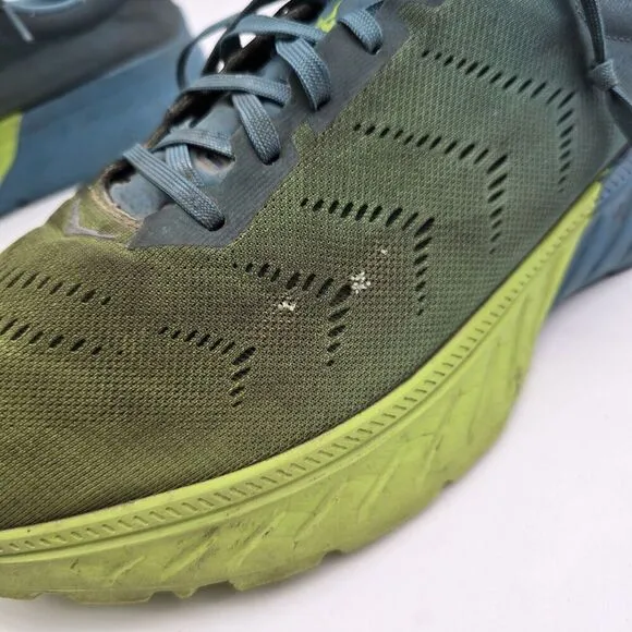 Hoka Mach 2 Mens 11.5 46 Green Blue Shoes Sneaker Athletic Training Running