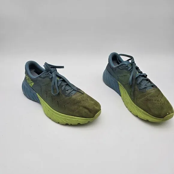 Hoka Mach 2 Mens 11.5 46 Green Blue Shoes Sneaker Athletic Training Running