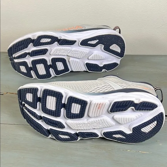 HOKA Men's Athletic Running Shoes - Gray and White.                   order (71)