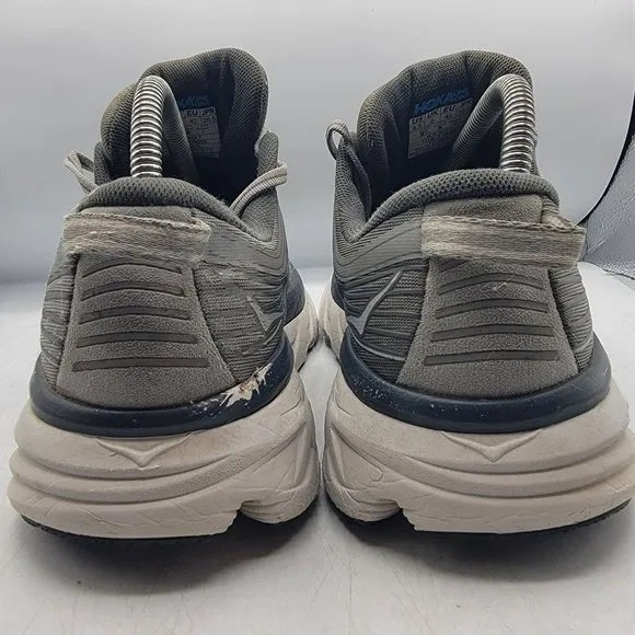 Hoka One One Bondi 7 Mens 8.5 Wild Dove Gray Sneaker Shoes Athletic 1110518 WDDS
