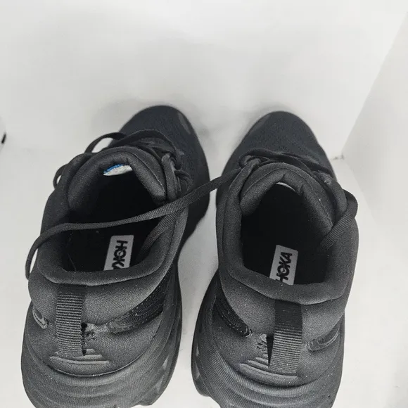 Hoka One One Mens Bondi 8 1123202 BBLC Black Running Shoes Sneakers Size 9D Used