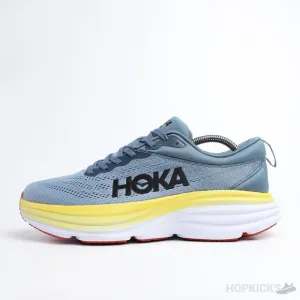 Hoka One One Men's Goblin Blue Bondi 8 Mesh Athletic Running Shoes Size 13D