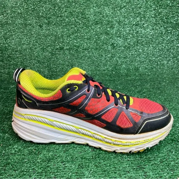 Hoka One One Stinson ATR 3 Men's 10.5 Trail Running Shoes Red Comfort Sneakers