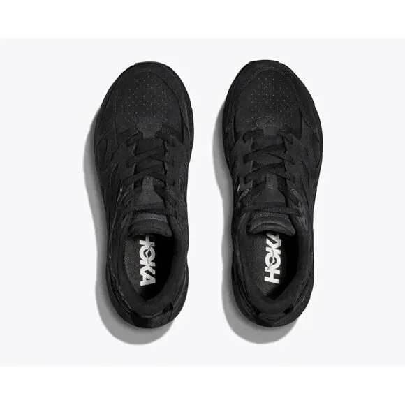 Hoka One One Clifton L Suede 1122571-BBLC Men's US 5 Black Running Shoes TF2011