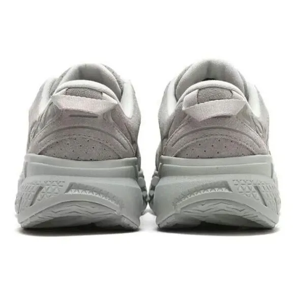 Hoka One One Clifton L Suede 1122571-LLTN Sneakers Men Gray Running Shoes TF1945