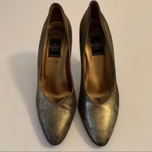 “HOST PICK” Vintage Fendi Antique Gold Leather.