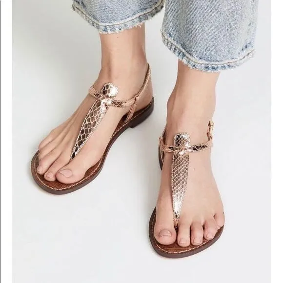 ✨HP✨Sam &amp; Libbey | Gold Kamilla Sandal✨