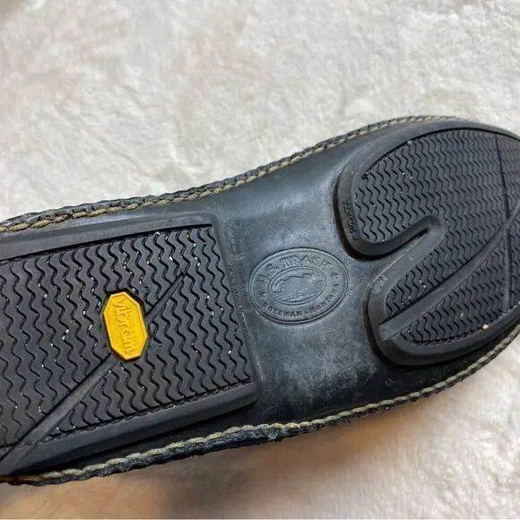 H.S. Trask &amp; Co Black Suede and Leather Vibram Driving Shoes Size 10M