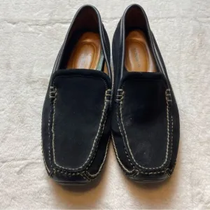H.S. Trask &amp; Co Black Suede and Leather Vibram Driving Shoes Size 10M