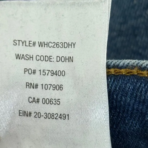 Hudson Zoeey Straight Crop Jeans High Rise Medium Wash Denim Size 32