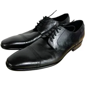 Hugo Boss Men's Leather Metost Black Lace Up Dress Shoes Size 12 New Without Box