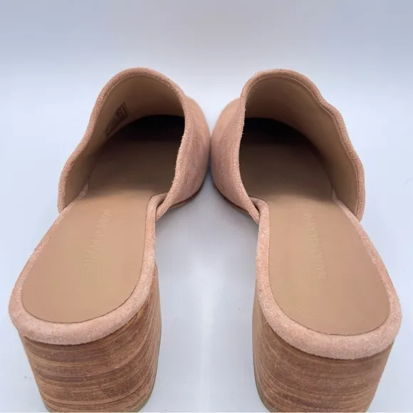 Huma Blanco Suede Heeled Mules 40 Rose/Pink