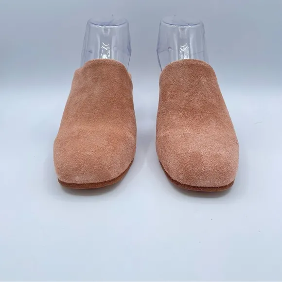 Huma Blanco Suede Heeled Mules 40 Rose/Pink