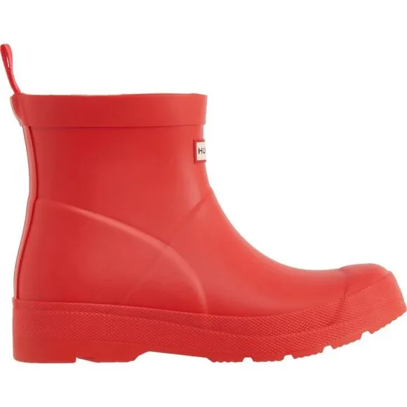 Hunter Big Kids Unisex Red Play Rain Boots Size 2B/3G NEW
