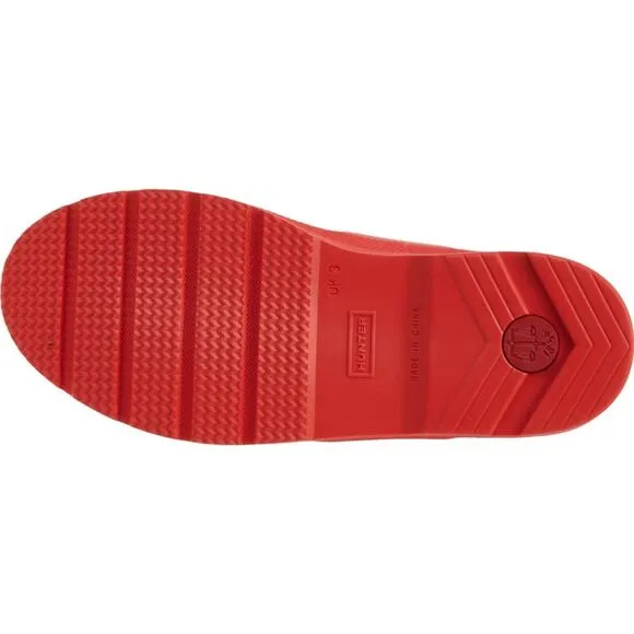 Hunter Big Kids Unisex Red Play Rain Boots Size 2B/3G NEW