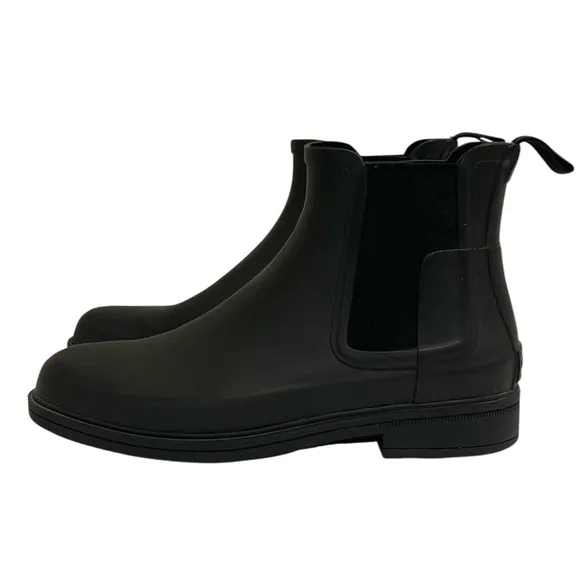 Hunter Black Rubber Rain Boots - Almost New - Men’s 10