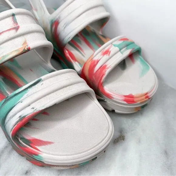 Hunter Bloom Algae Marble Sandal Women's