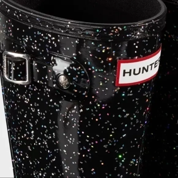 Hunter Glitter Starcloud Womens Rubber Rain Boots