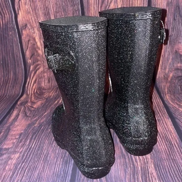 Hunter Glitter Starcloud Womens Rubber Rain Boots