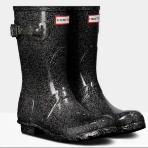 Hunter Glitter Starcloud Womens Rubber Rain Boots