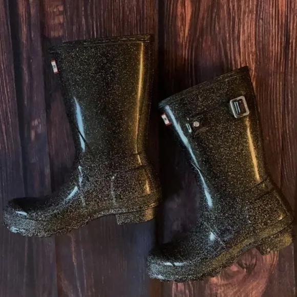 Hunter Glitter Starcloud Womens Rubber Rain Boots
