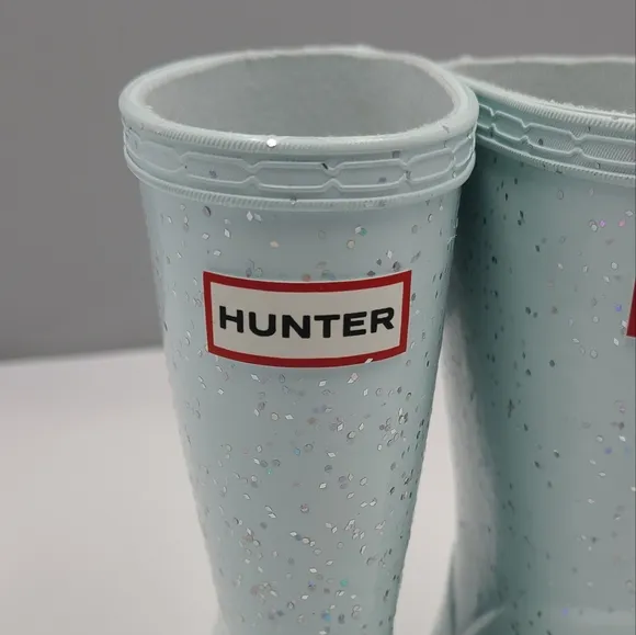 Hunter Kids first classic glitter rain boot size 8/9