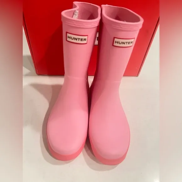 Hunter Kids First Classic Rain Boots Blush Pink Shiver Little Kids 2 M NIB