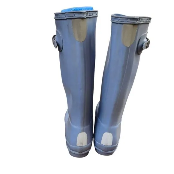 Hunter Kids Orginal unisex light blue rubber rain boots 6G 5B