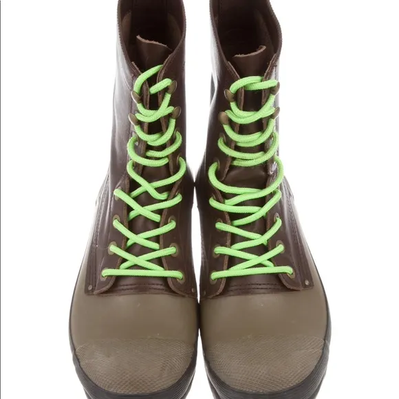 Hunter leather and rubber boots size 11